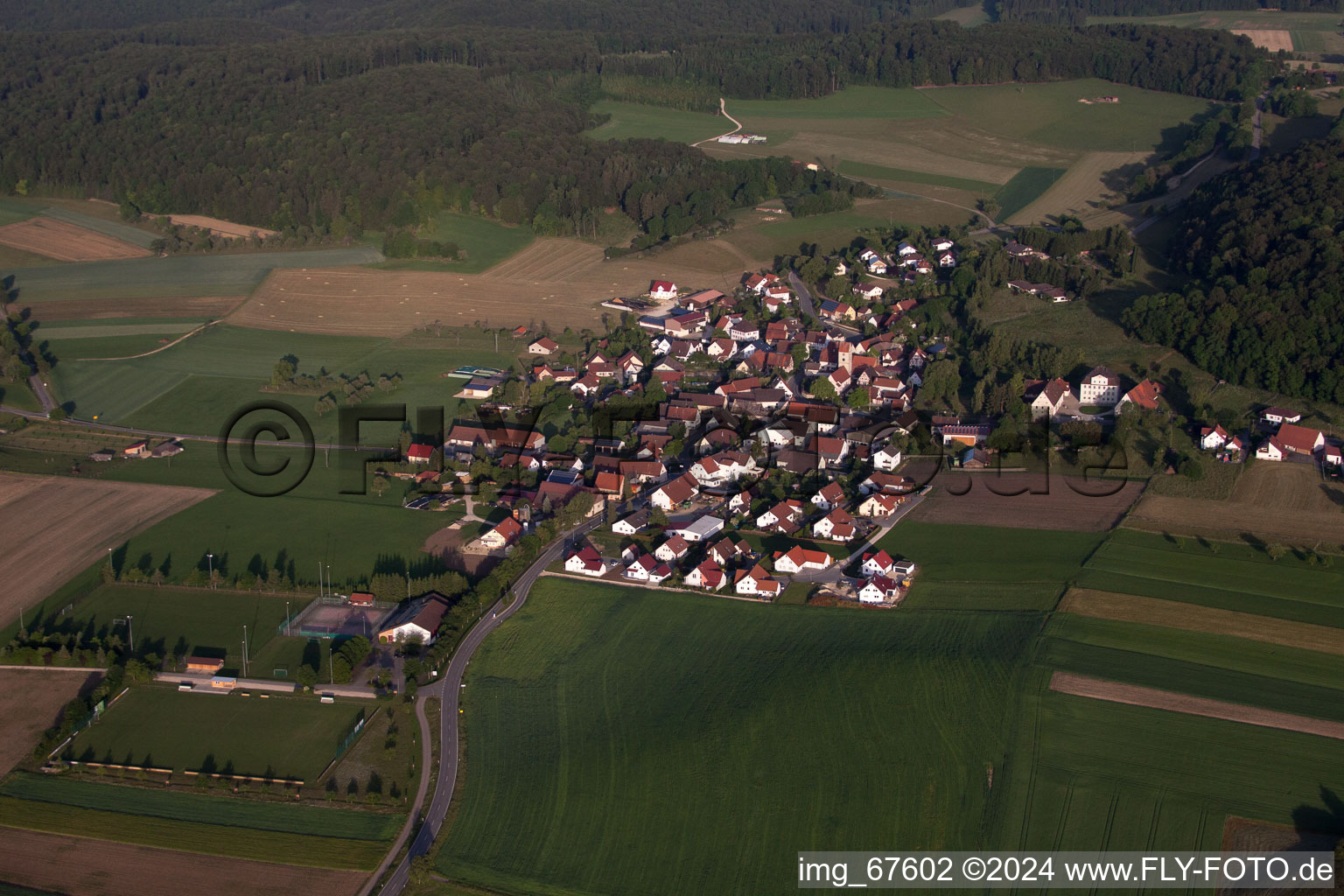 Vue aérienne de (Danube) à le quartier Granheim in Ehingen dans le département Bade-Wurtemberg, Allemagne