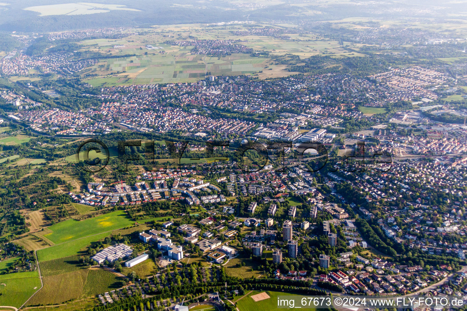 Vue aérienne de Quartier de Ringelbach à Reutlingen dans le département Bade-Wurtemberg, Allemagne