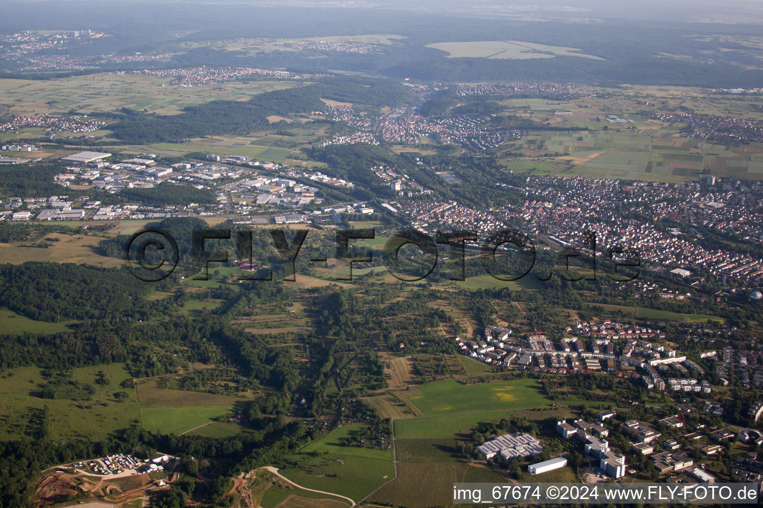 Reutlingen dans le département Bade-Wurtemberg, Allemagne d'en haut