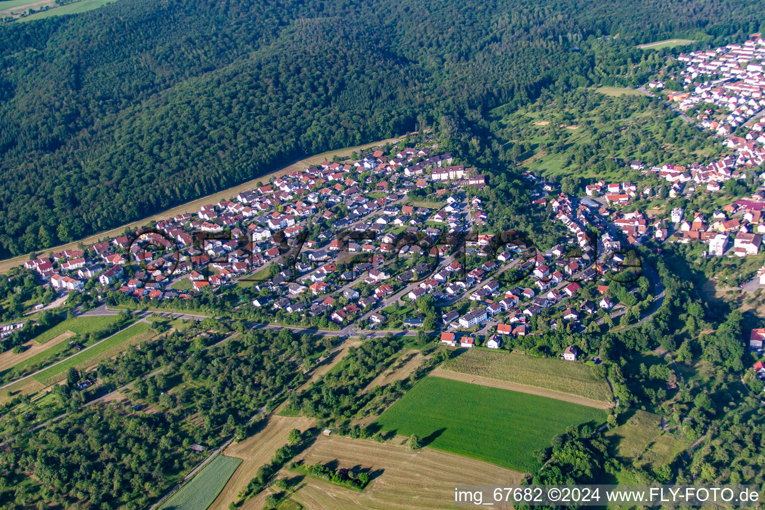 Ohmenhausen dans le département Bade-Wurtemberg, Allemagne d'en haut