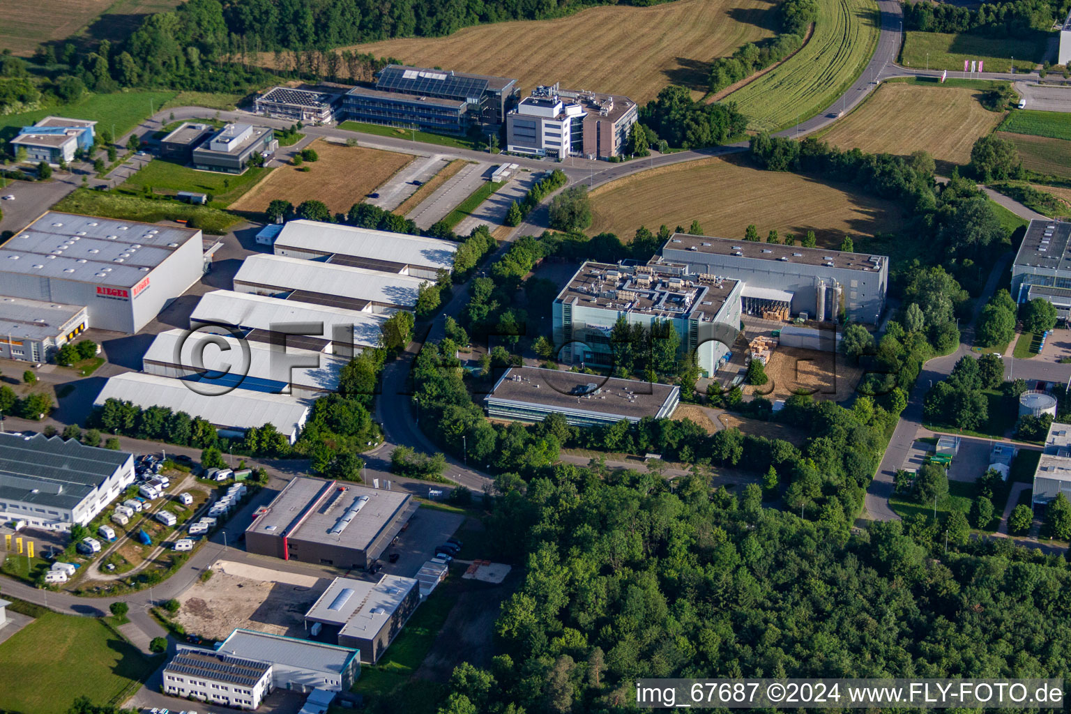 Ohmenhausen dans le département Bade-Wurtemberg, Allemagne depuis l'avion