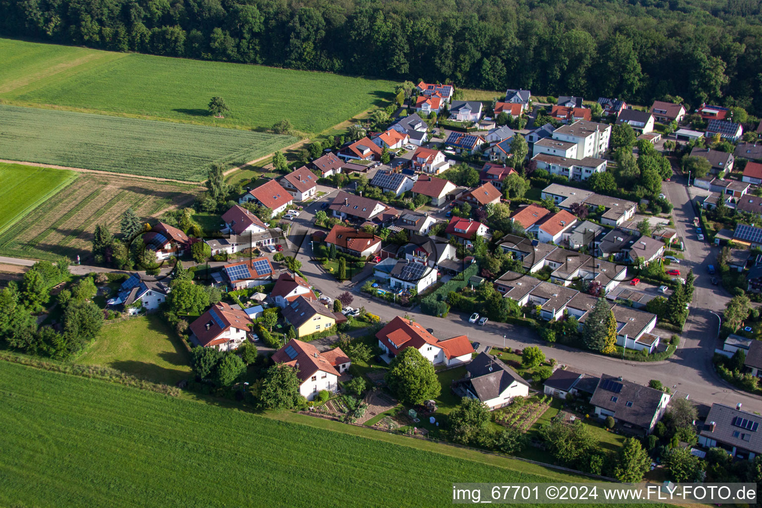 Quartier Wankheim in Kusterdingen dans le département Bade-Wurtemberg, Allemagne hors des airs