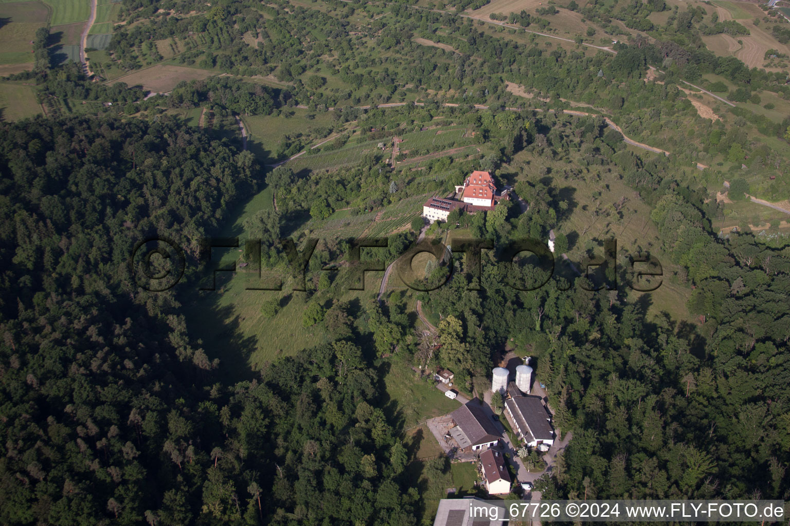 Photographie aérienne de Rottenburg am Neckar dans le département Bade-Wurtemberg, Allemagne