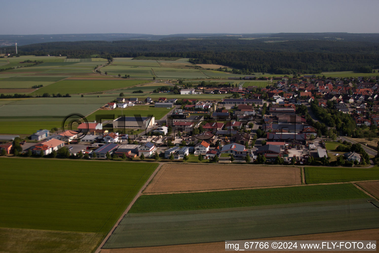 Photographie aérienne de Deckenpfronn dans le département Bade-Wurtemberg, Allemagne