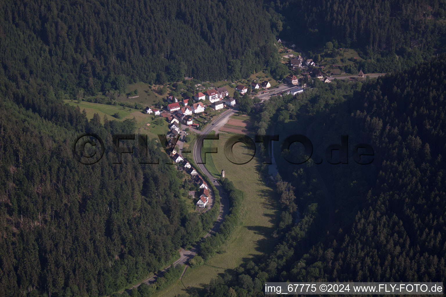 Vue aérienne de Kentheim dans le département Bade-Wurtemberg, Allemagne