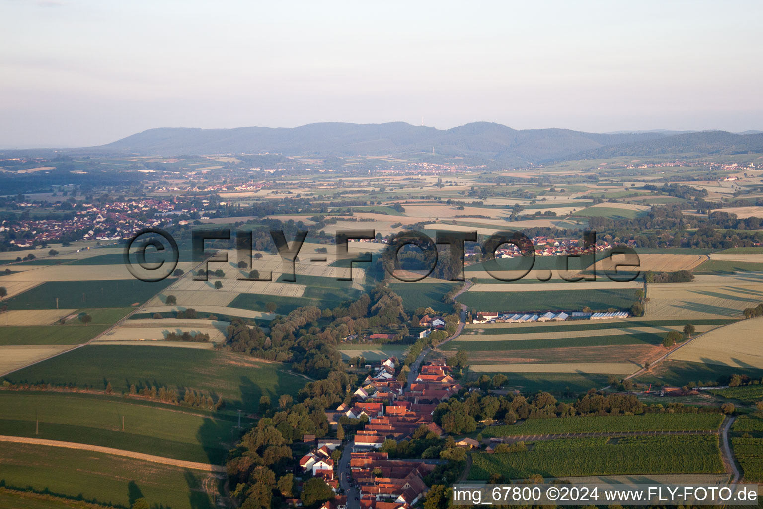 Enregistrement par drone de Vollmersweiler dans le département Rhénanie-Palatinat, Allemagne