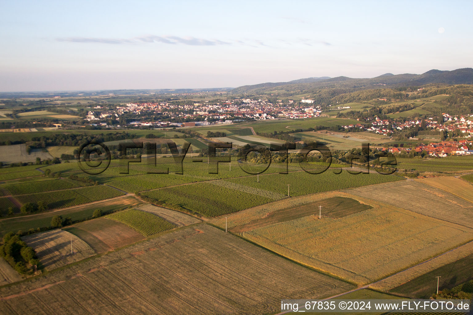 Photographie aérienne de Bad Bergzabern dans le département Rhénanie-Palatinat, Allemagne