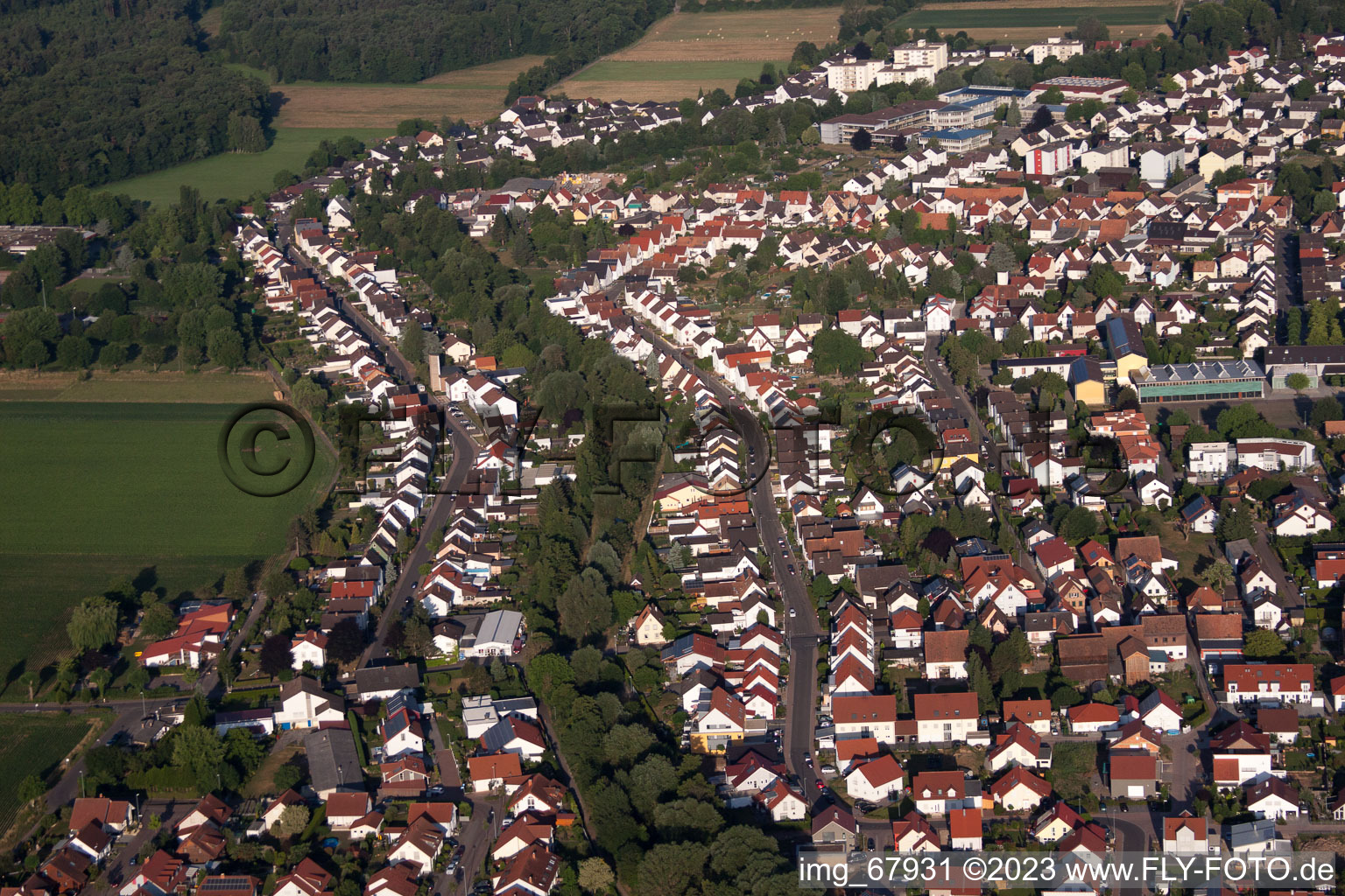 Image drone de Quartier Herxheim in Herxheim bei Landau dans le département Rhénanie-Palatinat, Allemagne