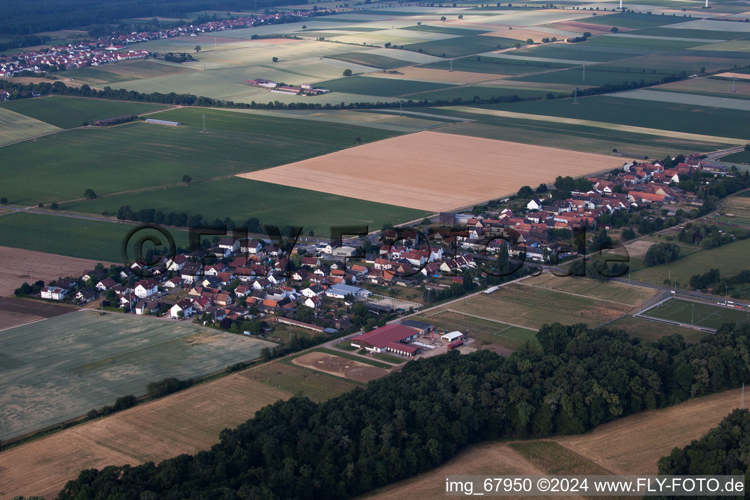 Photographie aérienne de Quartier Minderslachen in Kandel dans le département Rhénanie-Palatinat, Allemagne