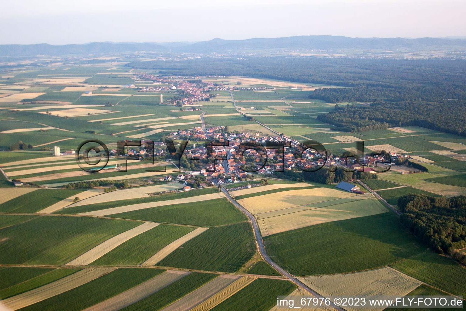 Photographie aérienne de Salmbach dans le département Bas Rhin, France