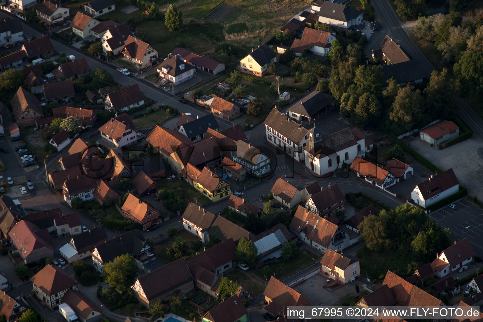 Photographie aérienne de Forstfeld dans le département Bas Rhin, France