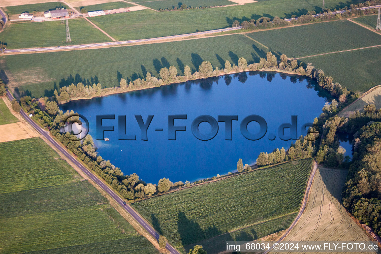 Offendorf dans le département Bas Rhin, France d'un drone