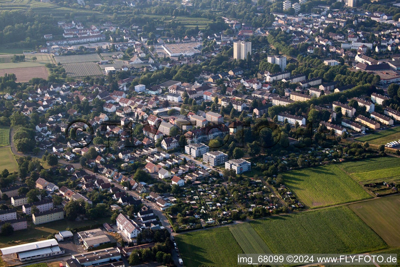 Lahr dans le département Bade-Wurtemberg, Allemagne d'en haut