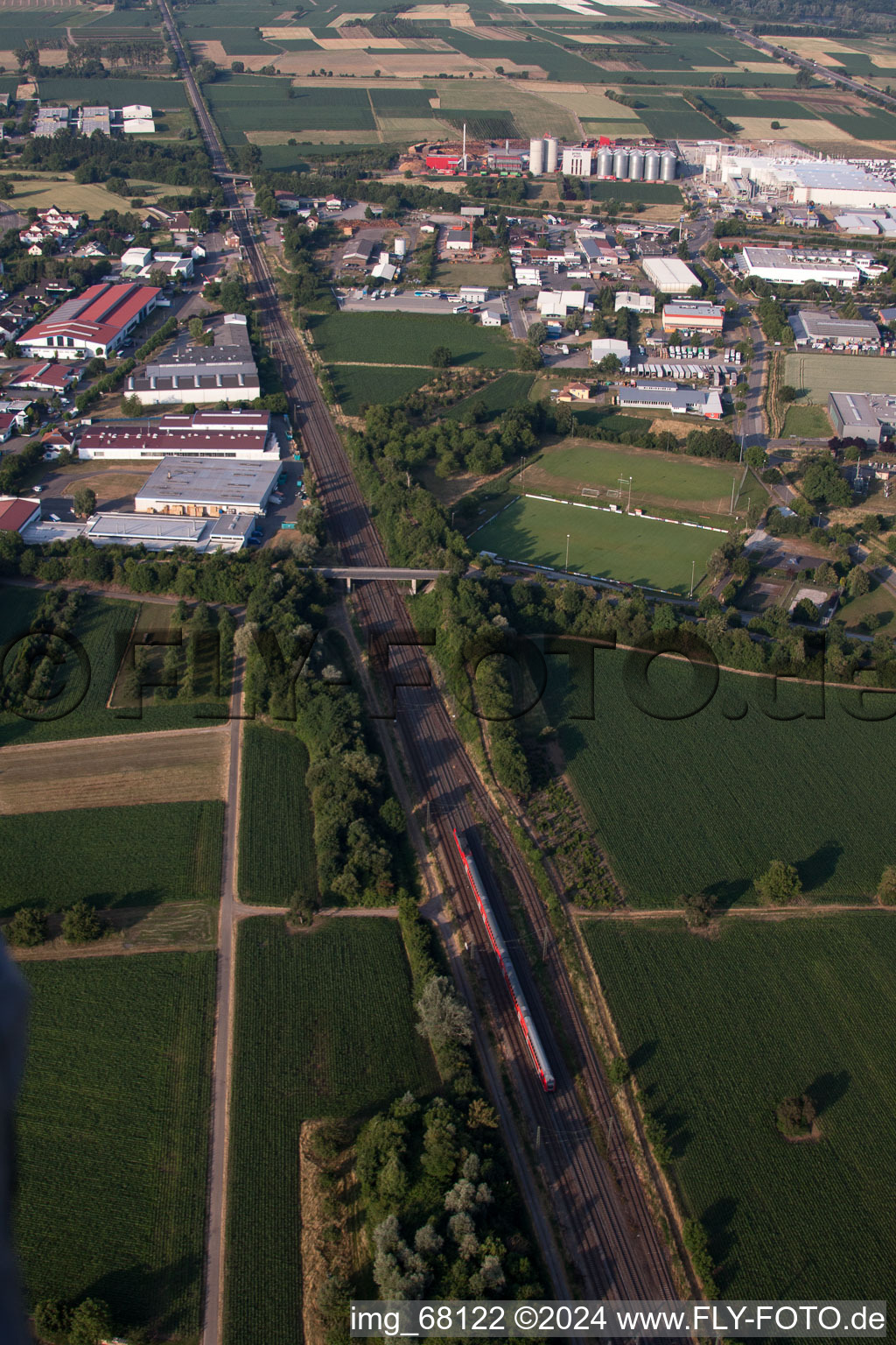 Vue aérienne de Orschweier dans le département Bade-Wurtemberg, Allemagne