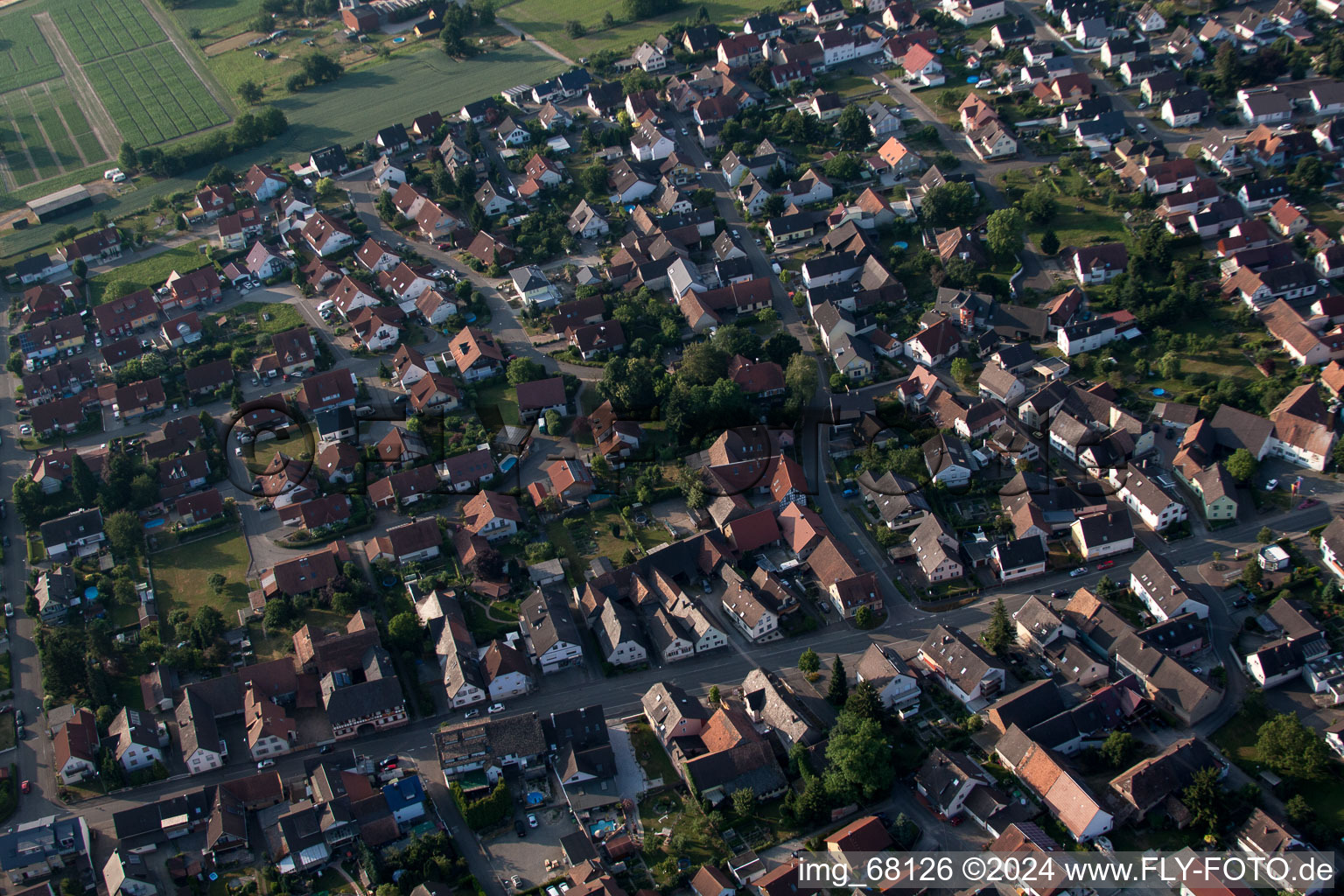 Orschweier dans le département Bade-Wurtemberg, Allemagne d'en haut