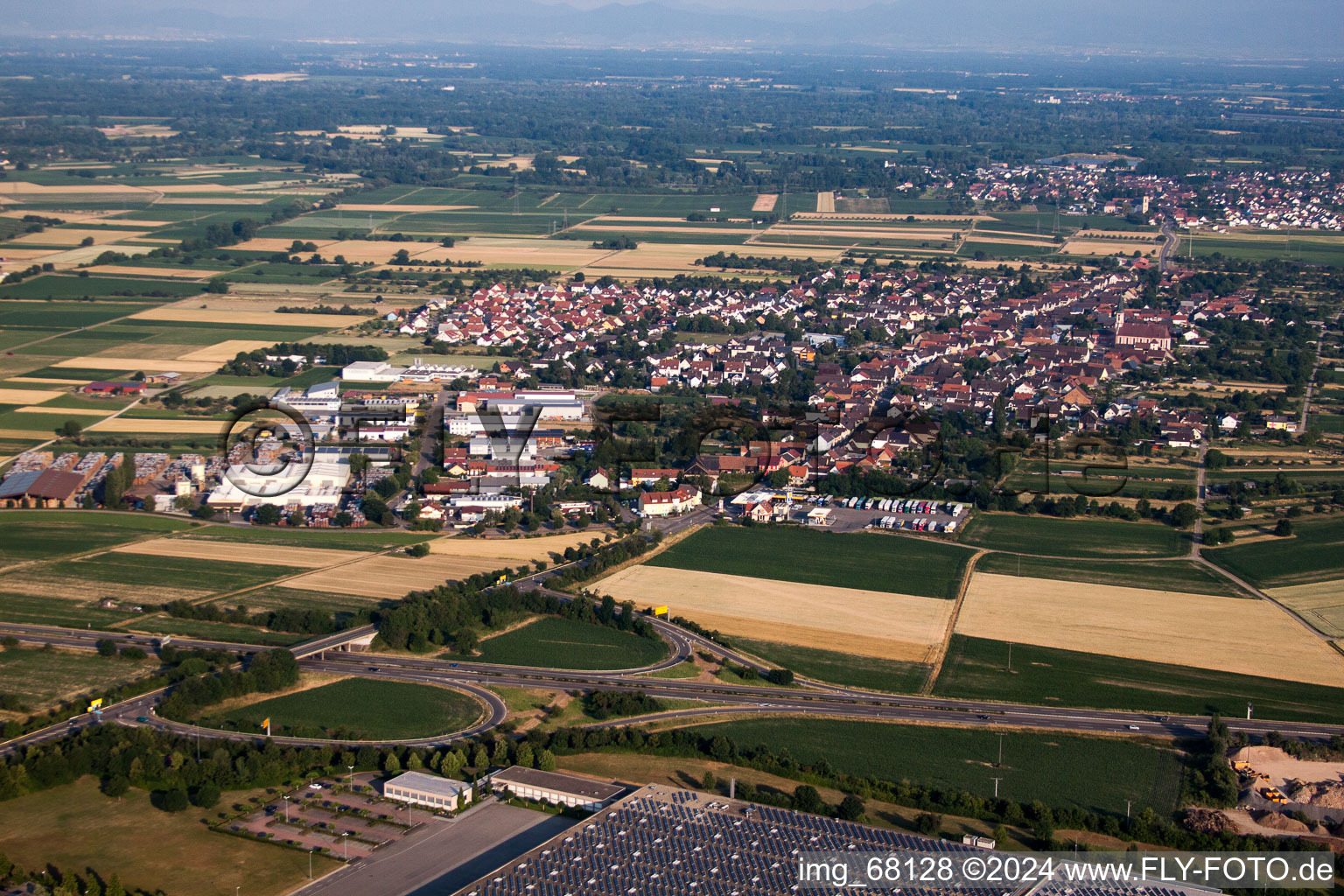 Orschweier dans le département Bade-Wurtemberg, Allemagne hors des airs