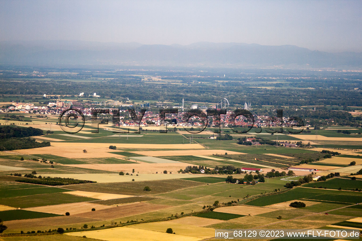 Orschweier dans le département Bade-Wurtemberg, Allemagne vue d'en haut