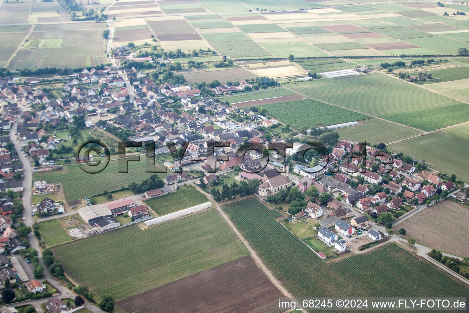 Vue aérienne de Tunsel dans le département Bade-Wurtemberg, Allemagne