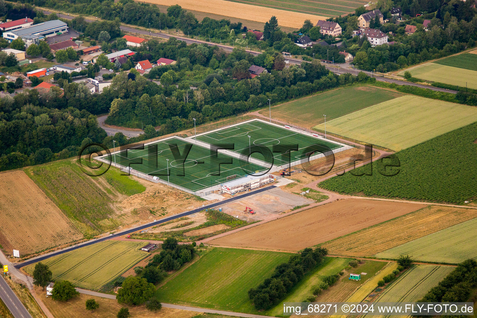 Vue aérienne de Club de tennis Buggingen à Buggingen dans le département Bade-Wurtemberg, Allemagne