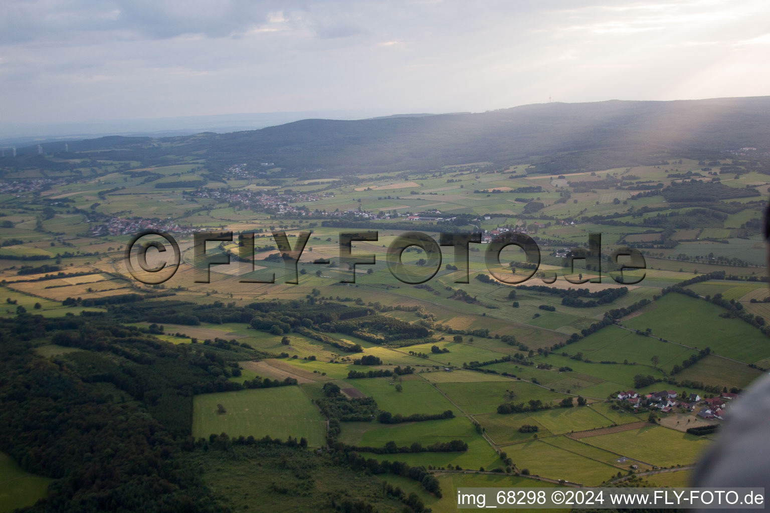 Vue aérienne de Metzlos-Gehag dans le département Hesse, Allemagne