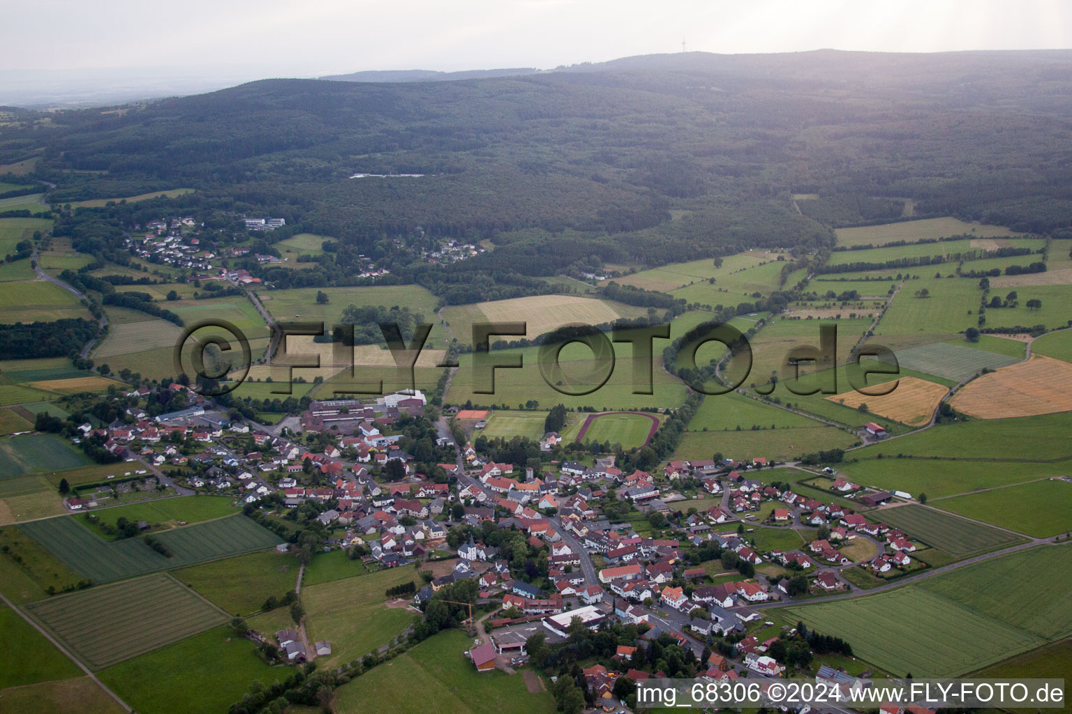 Photographie aérienne de Crainfeld dans le département Hesse, Allemagne