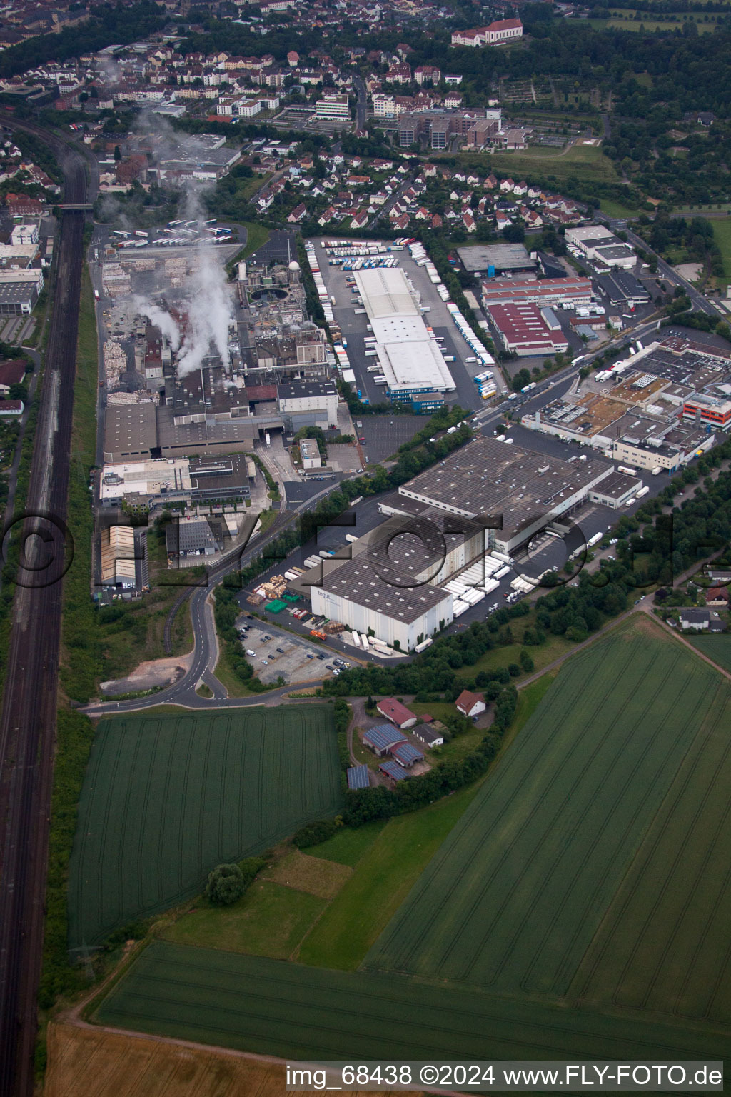 Photographie aérienne de Du nord à Fulda dans le département Hesse, Allemagne