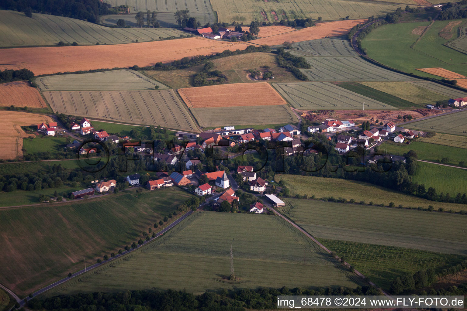 Fulda dans le département Hesse, Allemagne depuis l'avion