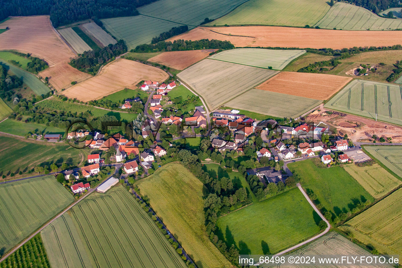 Vue aérienne de Quartier Malkes in Fulda dans le département Hesse, Allemagne