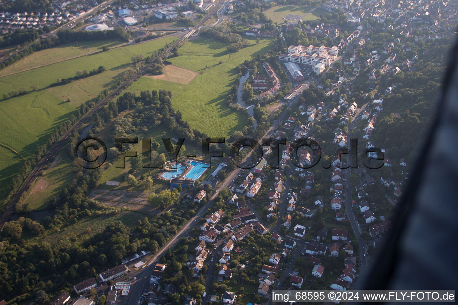 Vue aérienne de Gelnhausen dans le département Hesse, Allemagne