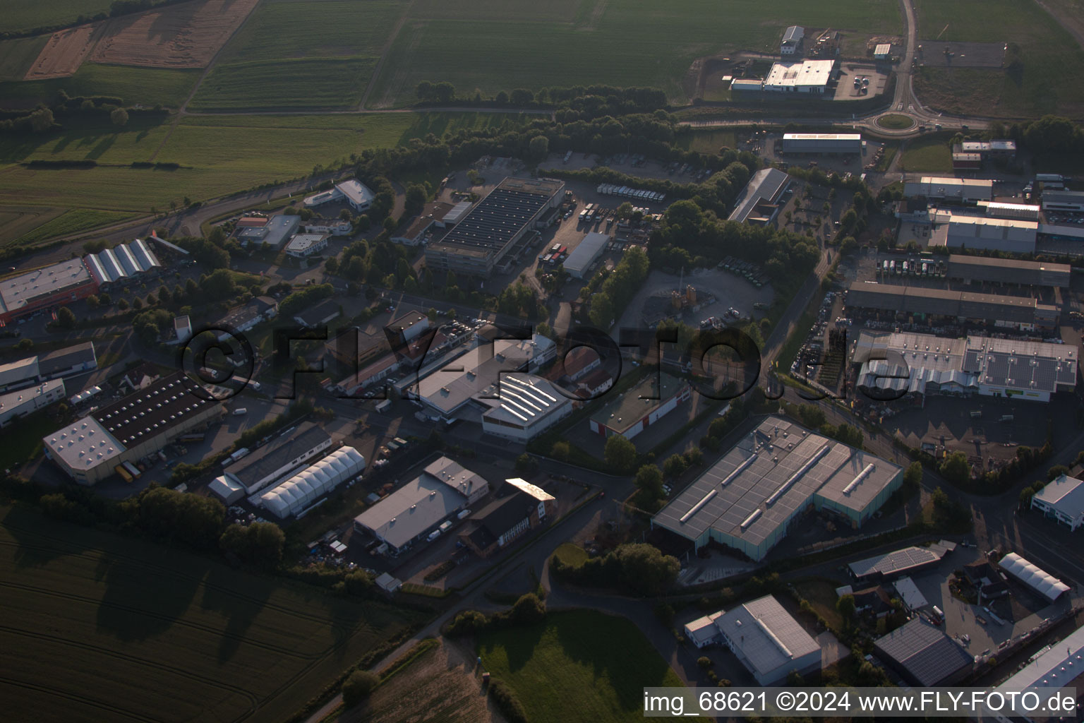 Vue aérienne de Lorbach dans le département Hesse, Allemagne