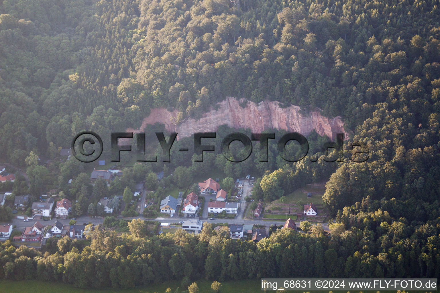 Büdingen dans le département Hesse, Allemagne vue d'en haut