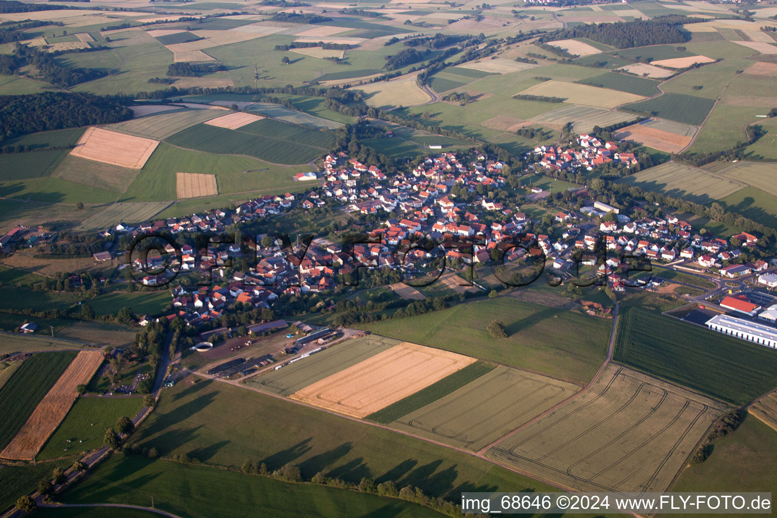 Photographie aérienne de Kefenrod dans le département Hesse, Allemagne