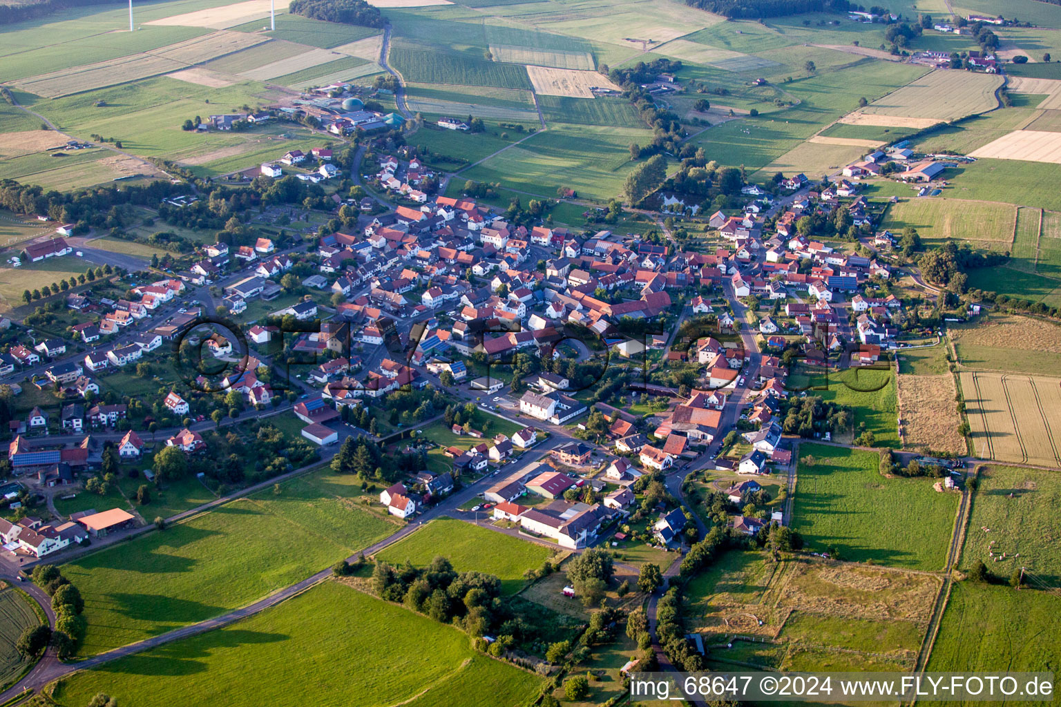 Vue aérienne de Quartier Wenings in Gedern dans le département Hesse, Allemagne