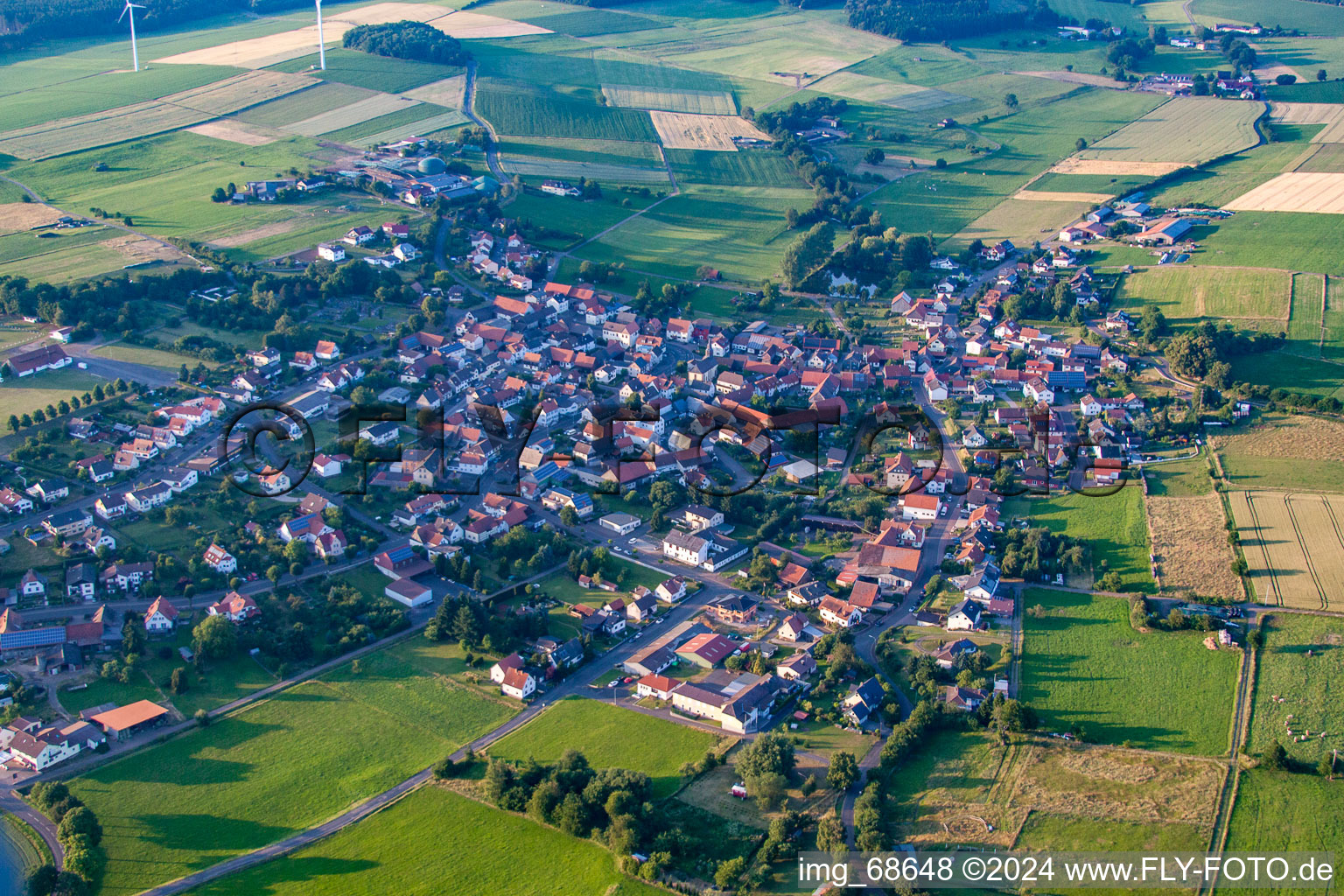 Vue aérienne de Quartier Wenings in Gedern dans le département Hesse, Allemagne