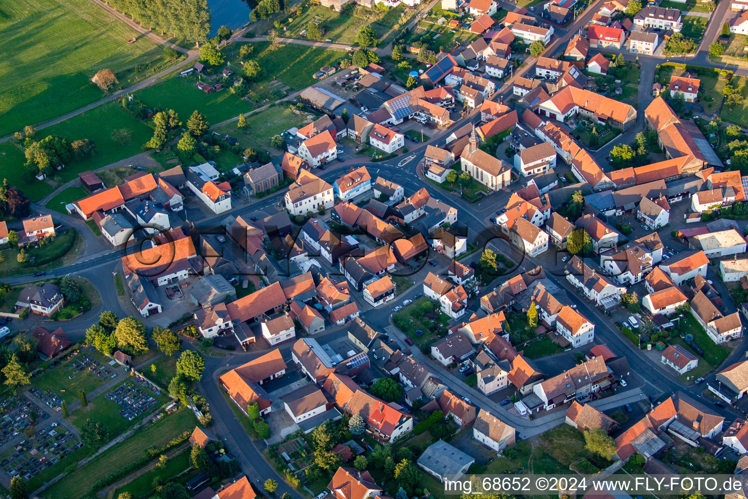 Photographie aérienne de Quartier Wenings in Gedern dans le département Hesse, Allemagne