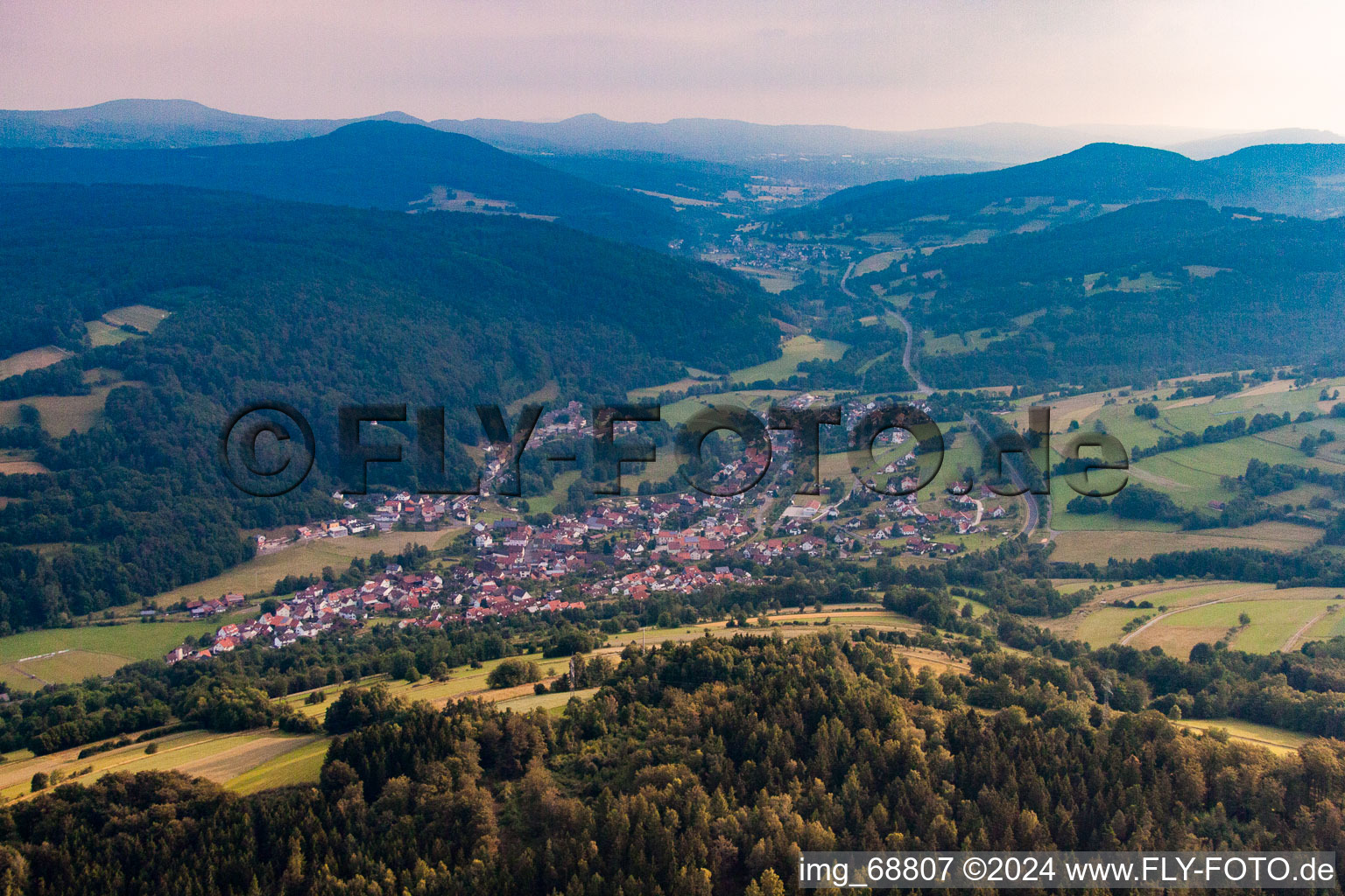 Vue aérienne de Riedenberg dans le département Bavière, Allemagne