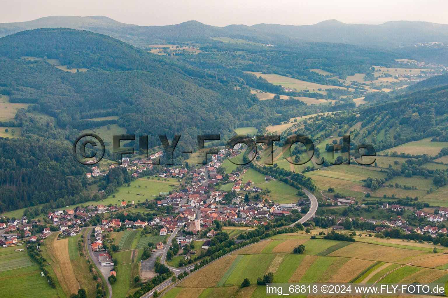 Vue aérienne de Riedenberg dans le département Bavière, Allemagne