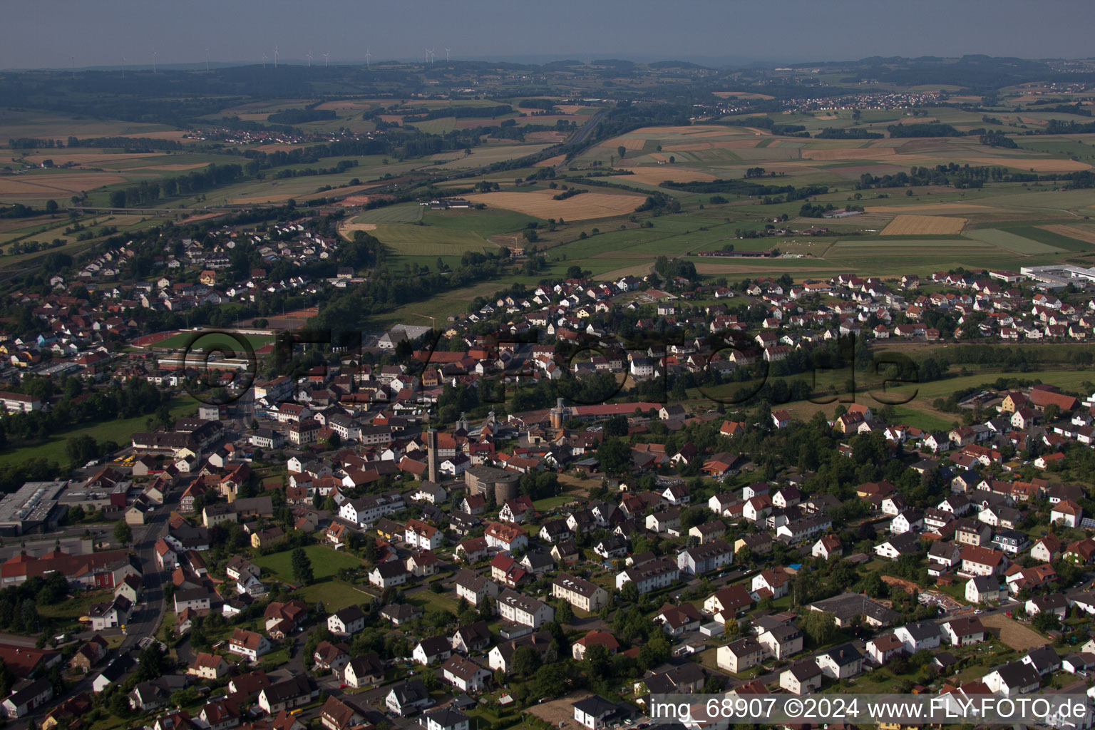 Photographie aérienne de K+S Kali à Neuhof dans le département Hesse, Allemagne