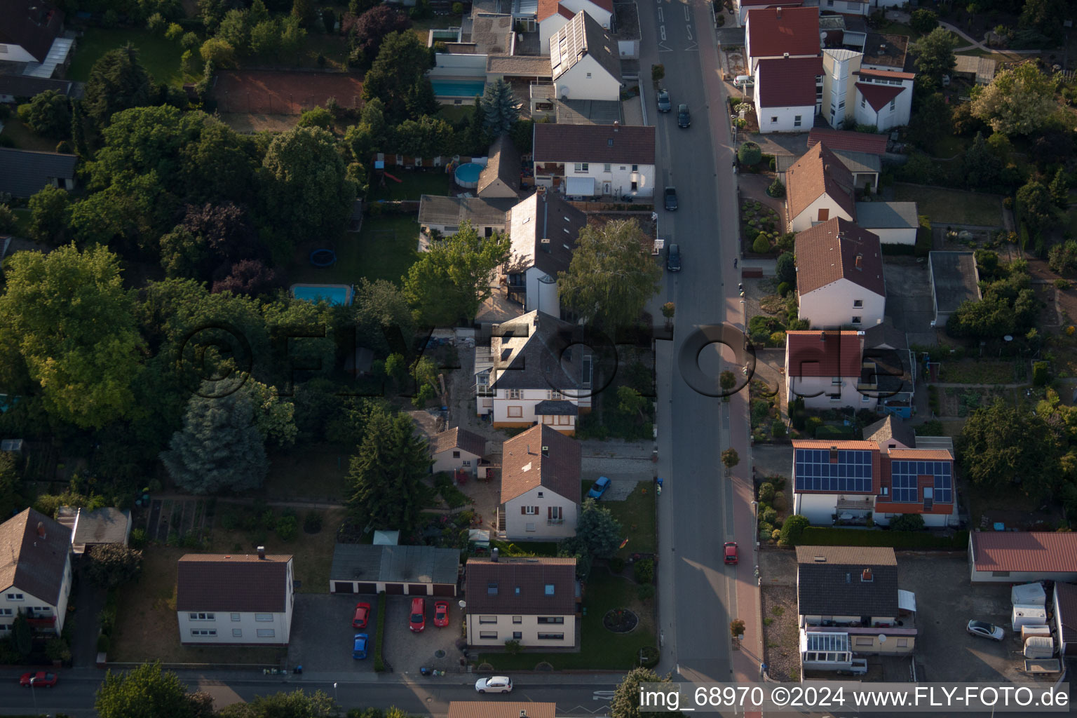 Enregistrement par drone de Quartier Dannstadt in Dannstadt-Schauernheim dans le département Rhénanie-Palatinat, Allemagne