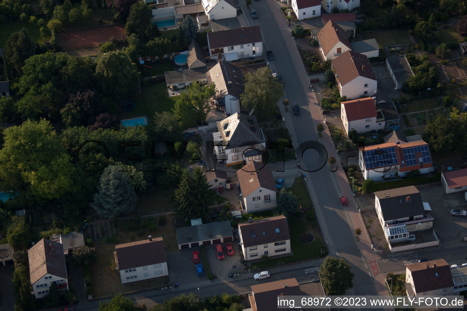 Enregistrement par drone de Quartier Dannstadt in Dannstadt-Schauernheim dans le département Rhénanie-Palatinat, Allemagne