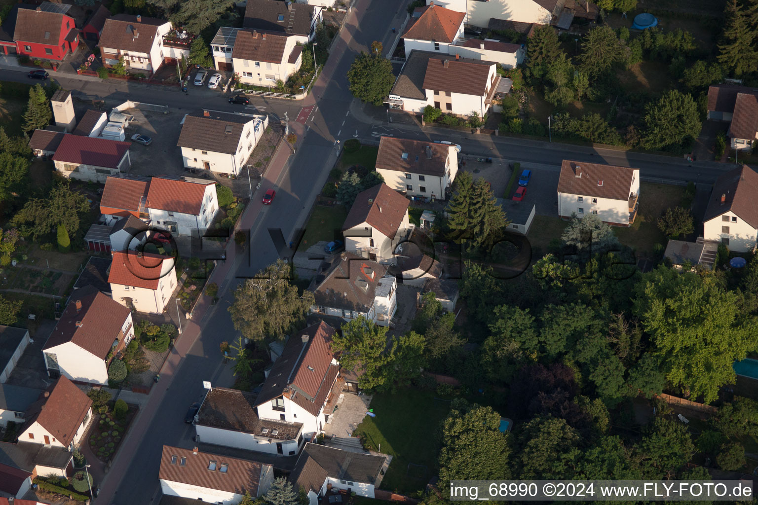 Vue aérienne de Quartier Dannstadt in Dannstadt-Schauernheim dans le département Rhénanie-Palatinat, Allemagne