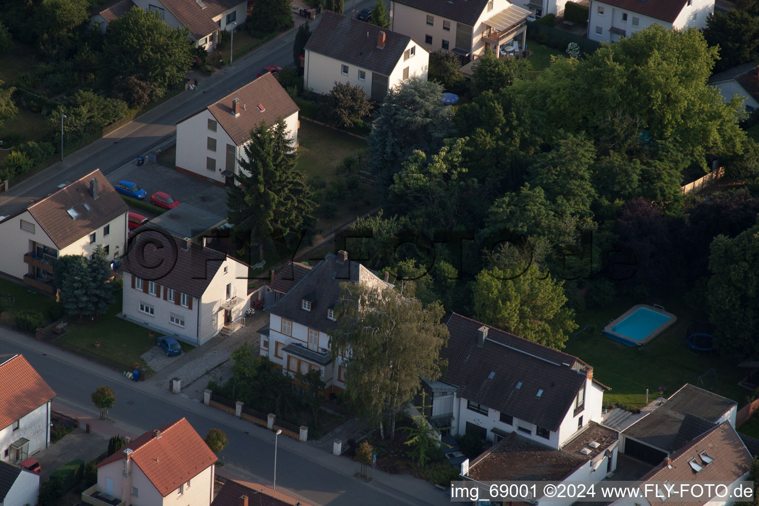 Quartier Dannstadt in Dannstadt-Schauernheim dans le département Rhénanie-Palatinat, Allemagne hors des airs