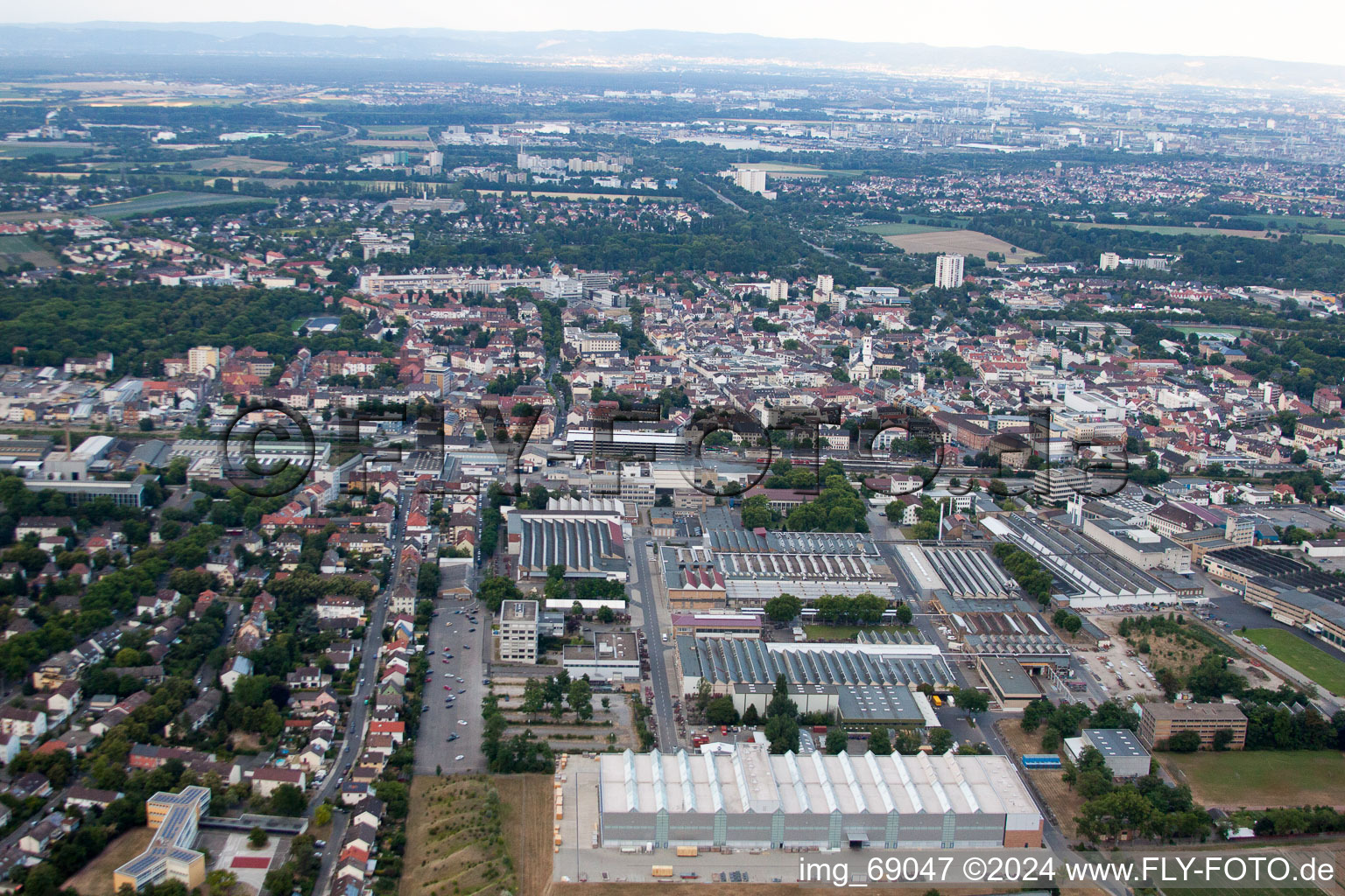 Vue aérienne de KSB SE à Frankenthal dans le département Rhénanie-Palatinat, Allemagne