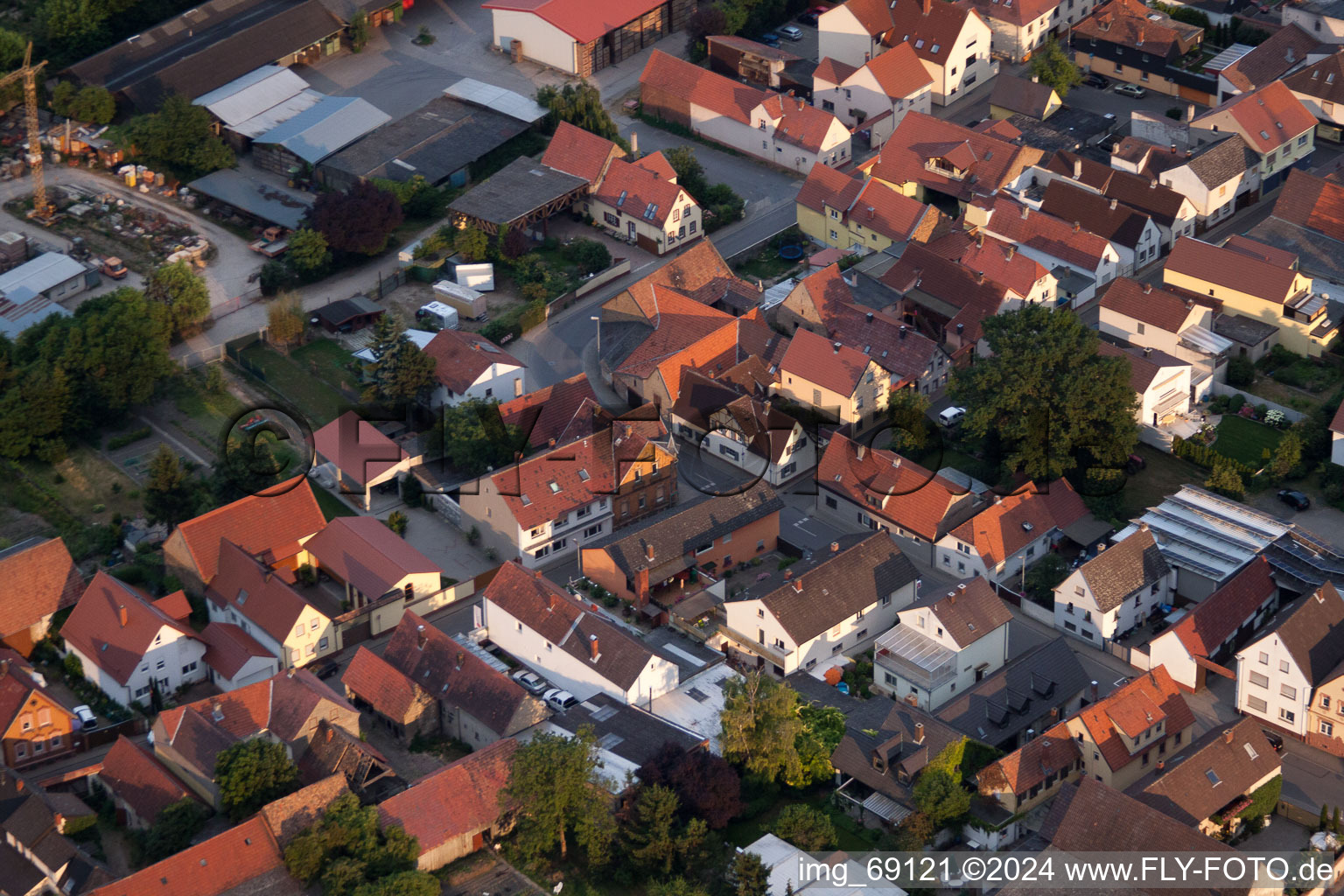 Enregistrement par drone de Quartier Bobenheim in Bobenheim-Roxheim dans le département Rhénanie-Palatinat, Allemagne