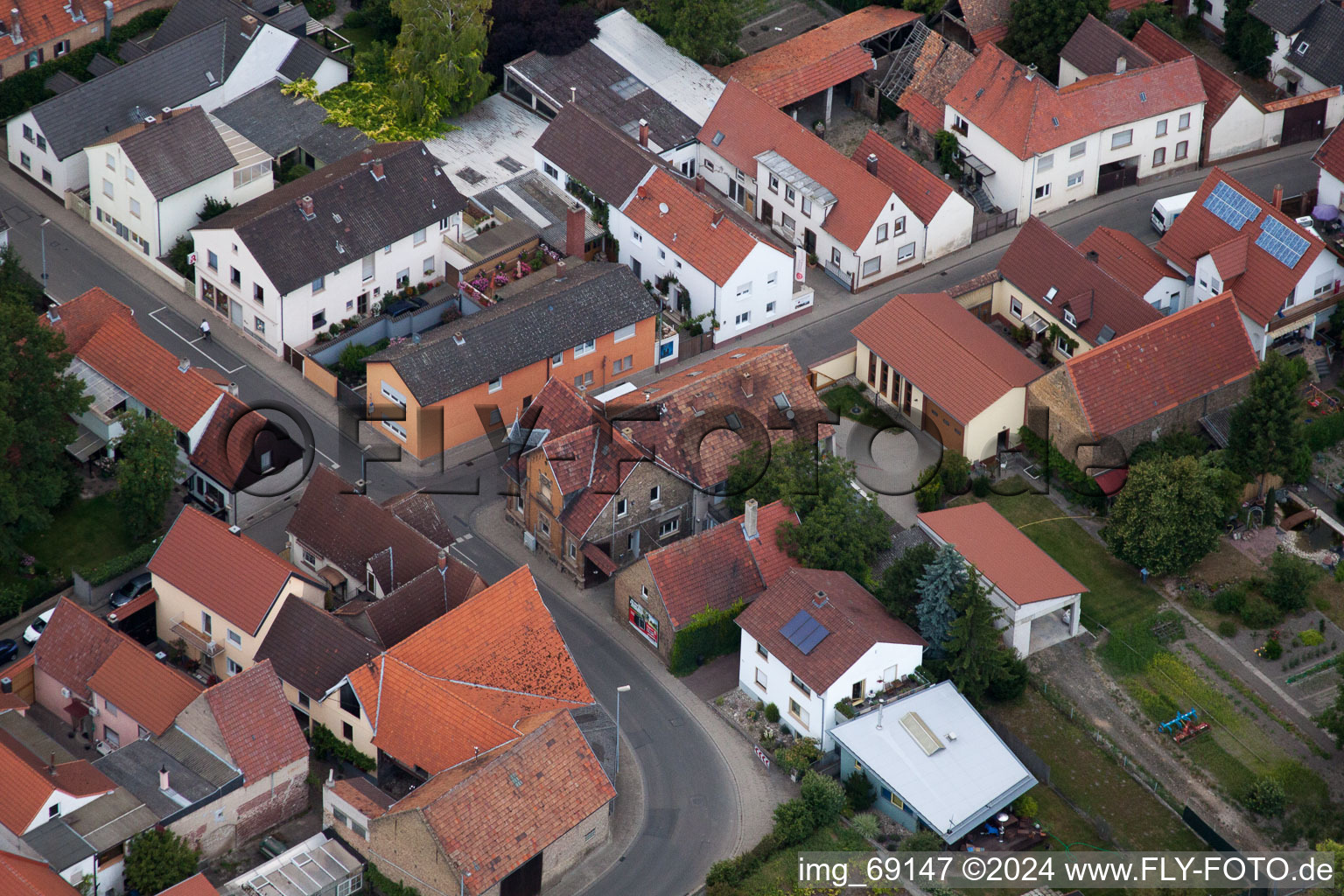 Enregistrement par drone de Quartier Bobenheim in Bobenheim-Roxheim dans le département Rhénanie-Palatinat, Allemagne