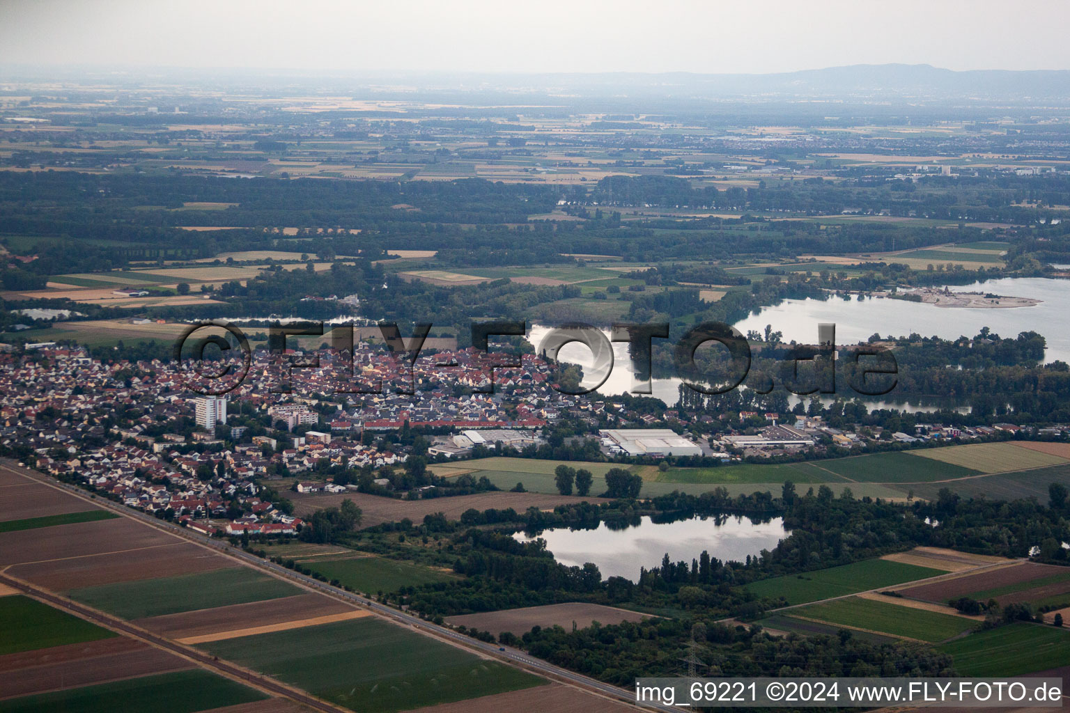 Quartier Roxheim in Bobenheim-Roxheim dans le département Rhénanie-Palatinat, Allemagne hors des airs