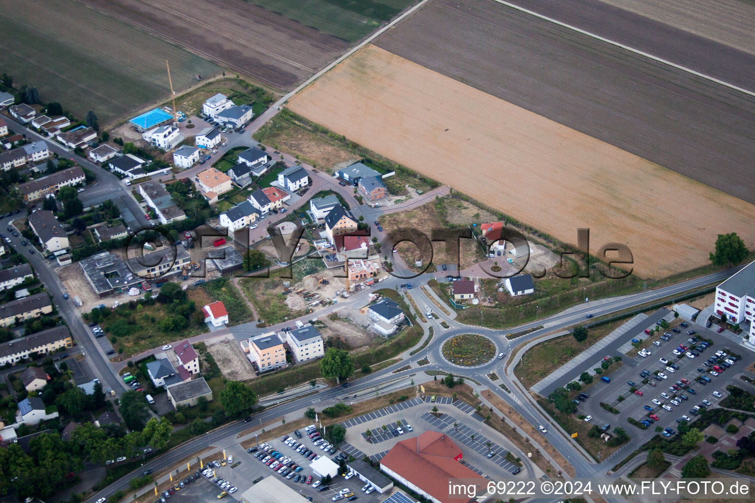 Photographie aérienne de Frankenthal dans le département Rhénanie-Palatinat, Allemagne