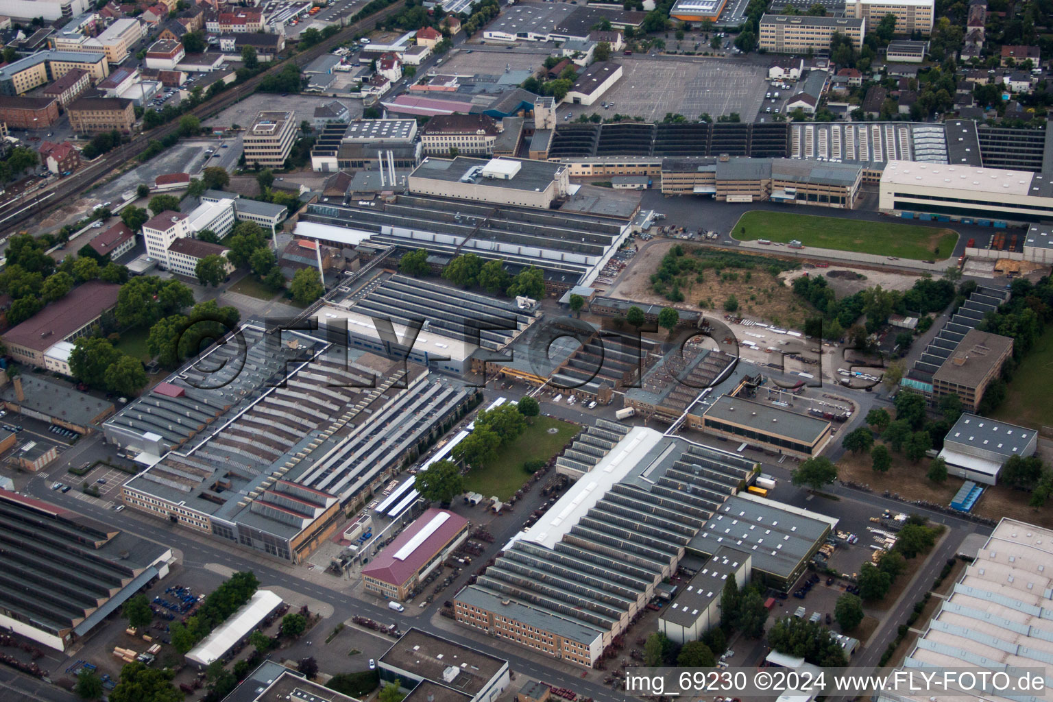 Frankenthal dans le département Rhénanie-Palatinat, Allemagne d'en haut