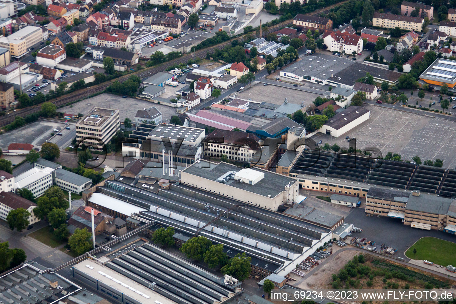 Vue aérienne de Albert-Frankenthal à Frankenthal dans le département Rhénanie-Palatinat, Allemagne