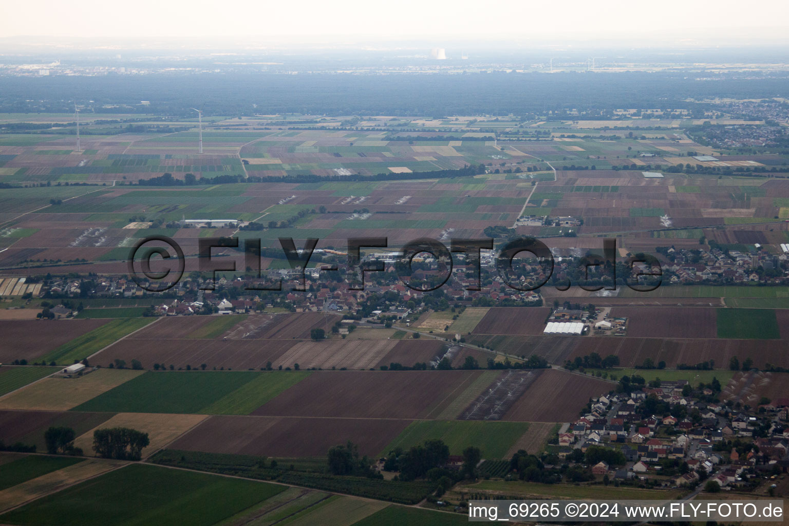 Photographie aérienne de Gönnheim dans le département Rhénanie-Palatinat, Allemagne